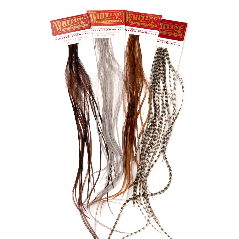 Nature's Spirit Whiting 100 Packs Premium Feathers & Hackle for Fly Tying | High-Quality Fly Tying Materials 1 Nature's Spirit Whiting 100 Packs Feathers & Hackle