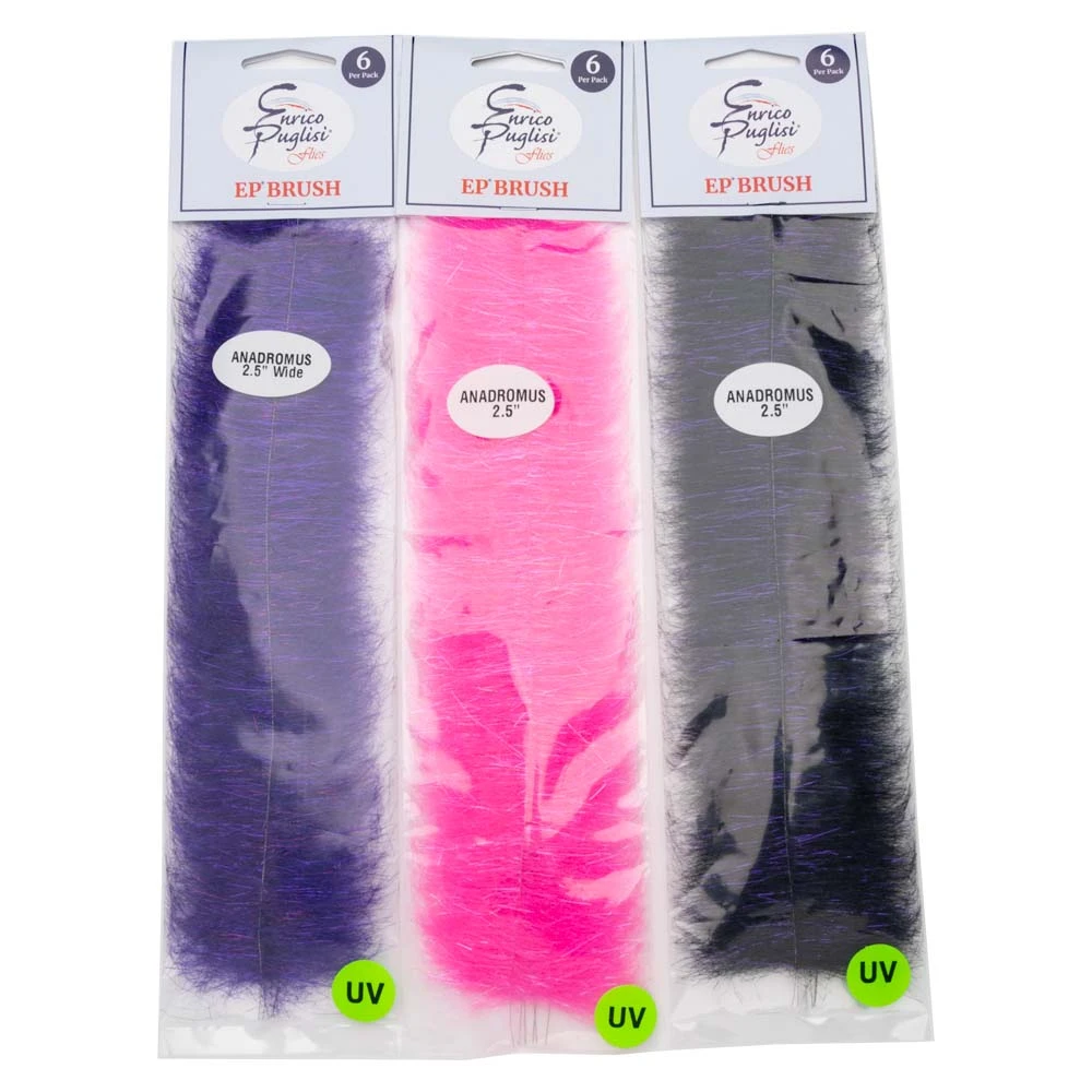 Hareline Dubbin Ep Anadromus Brush - Premium Fly Tying Chenille & Braid Material 1 Hareline Dubbin Ep Anadromus Brush