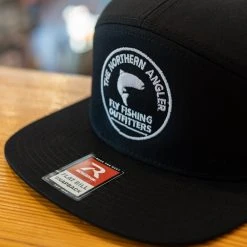 ATS Printing Northern Angler Circle Logo Flat Bill Snapback