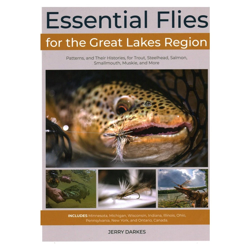 Essential Flies for the Great Lakes Region by Jerry Darkes - Angler's Book Supply 1 Angler's Book Supply Essential Flies For The Great Lakes Region By Jerry Darkes Books & DVDs