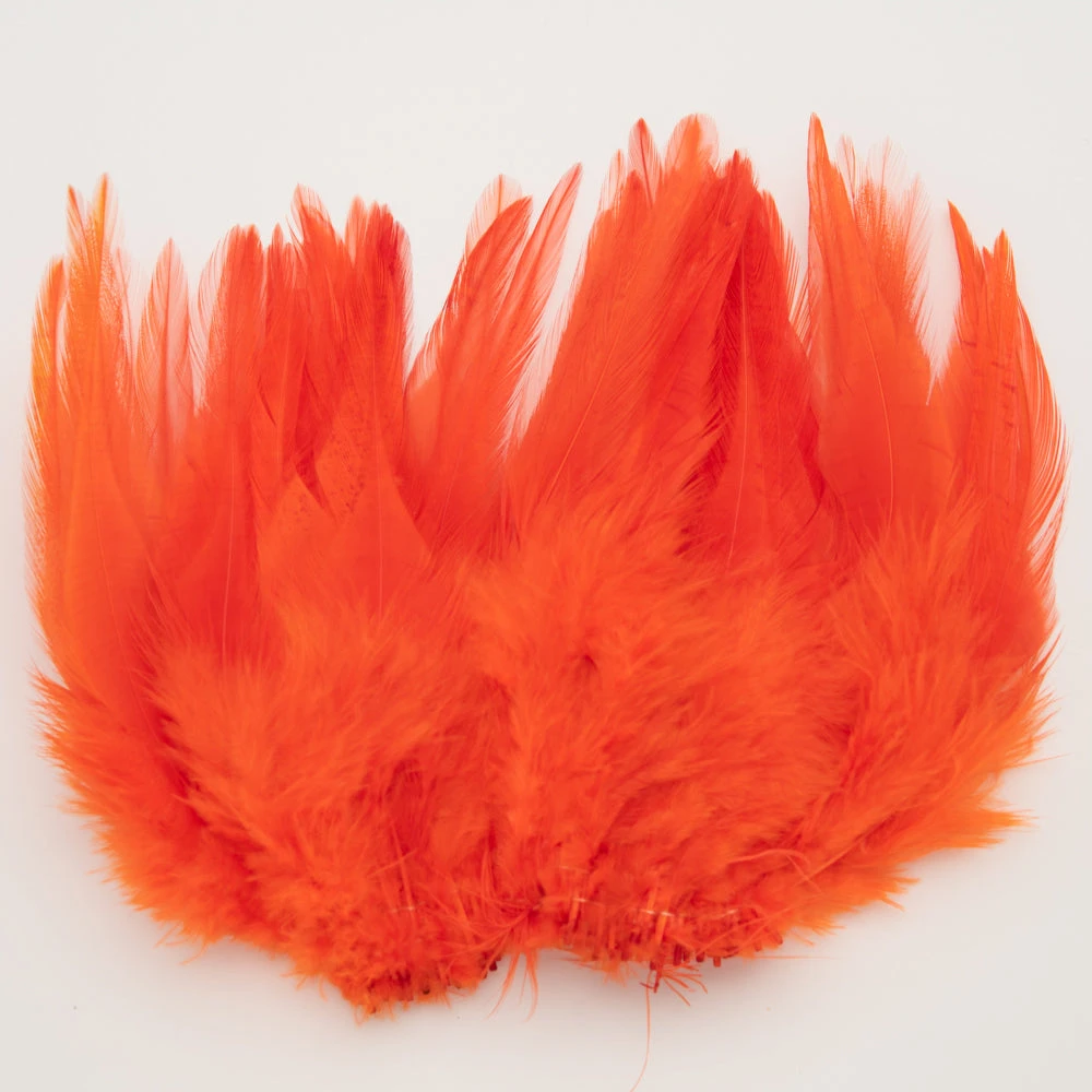 Wapsi Fly Strung Dyed Rooster Saddles - Premium Fly Tying Feathers for Fishing Flies 12 Wapsi Fly Strung Dyed Rooster Saddles