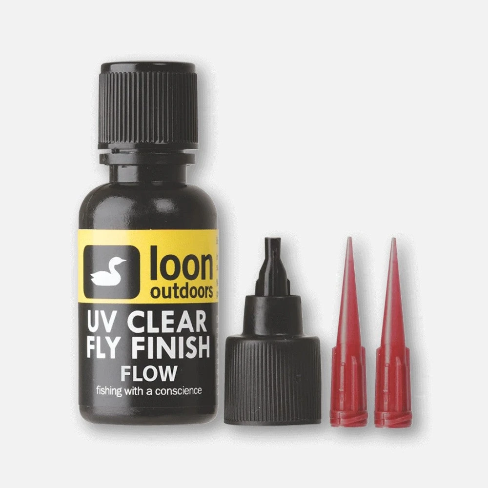 Loon Outdoors UV Fly Finish Flow - 1/2oz Fly Tying Adhesive for Durable Fly Patterns 1 Loon Outdoors Glues & Adhesives Loon UV Fly Finish Flow 1/2oz