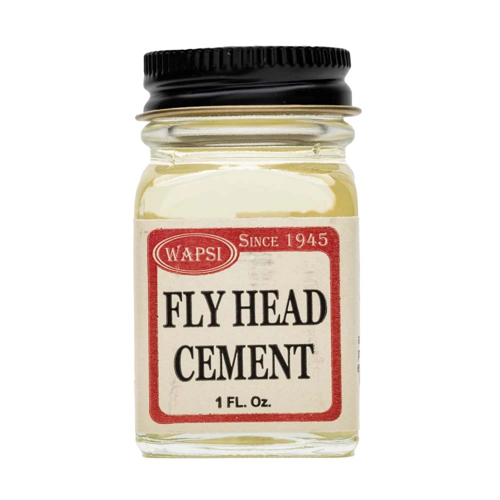 Wapsi Fly Head Cement 1oz - High-Performance Fly Tying Adhesive for Durable Fly Fishing Flies 1 Glues & Adhesives Wapsi Fly Head Cement 1oz