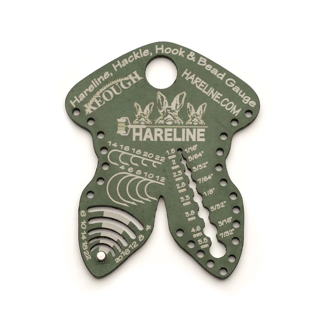 Hareline Dubbin Hareline Hackle, Hook & Bead Gauge - Essential Fly Tying Tools for Anglers 4 Hareline Dubbin Hareline Hackle, Hook & Bead Gauge