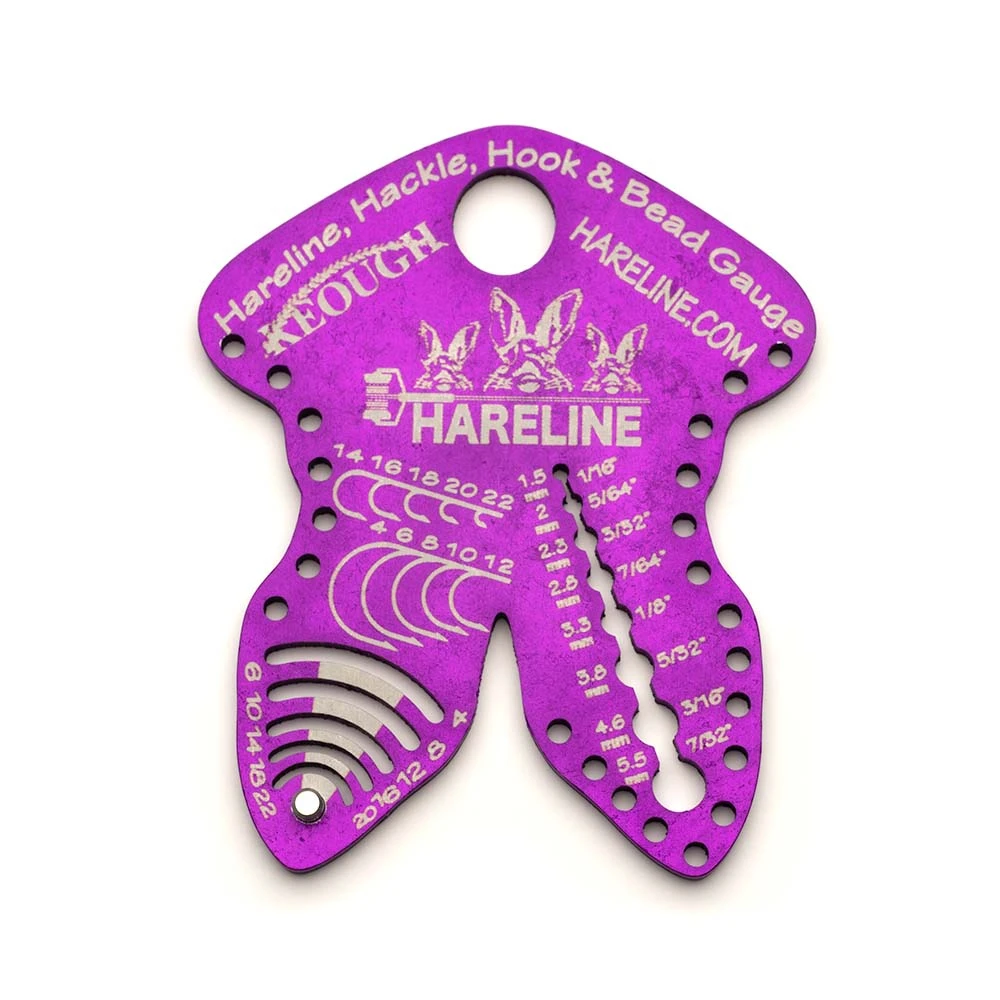 Hareline Dubbin Hareline Hackle, Hook & Bead Gauge - Essential Fly Tying Tools for Anglers 5 Hareline Dubbin Hareline Hackle, Hook & Bead Gauge