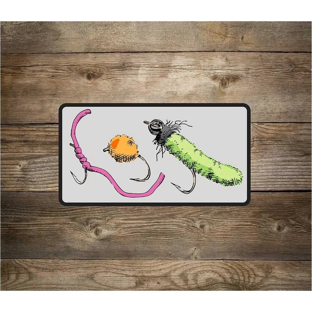 Rep Your Water Trash Flies Sticker - Eco-Friendly Outdoor Decal for Anglers & Nature Lovers 1 Rep Your Water Trash Flies Sticker