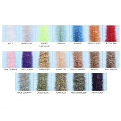 Hareline Dubbin Ep Minnow Head Brush 1.5 Inch Chenille, Braid & Body Materials