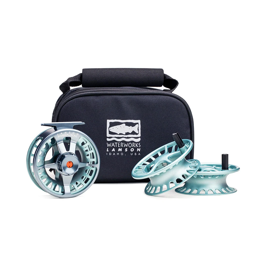 Lamson Remix Three Pack Fly Reel - High-Performance Waterworks Fly Fishing Reel 3 Waterworks-Lamson Lamson Remix Three Pack