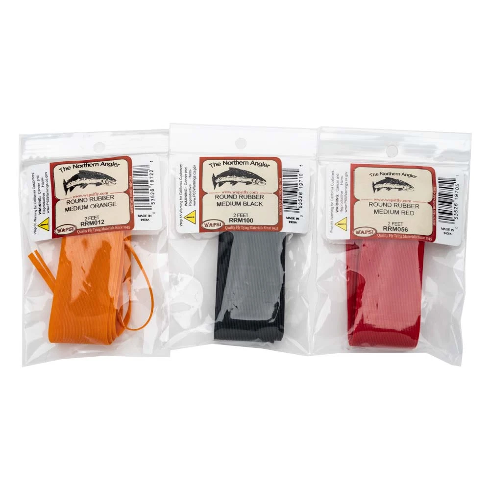 Wapsi Fly Round Rubber - Premium Fly Tying Material for Fishing Flies 1 Wapsi Fly Round Rubber