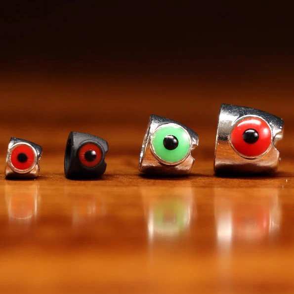 Hareline Dubbin Bob Pop's Tungsten Eyed Jiggy Heads - Premium Fly Tying Accessories 1 Hareline Dubbin Bob Pop's Tungsten Eyed Jiggy Heads
