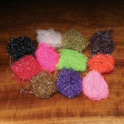 Hareline Dubbin Chenille, Braid & Body Materials Micro UV Polar Chenille