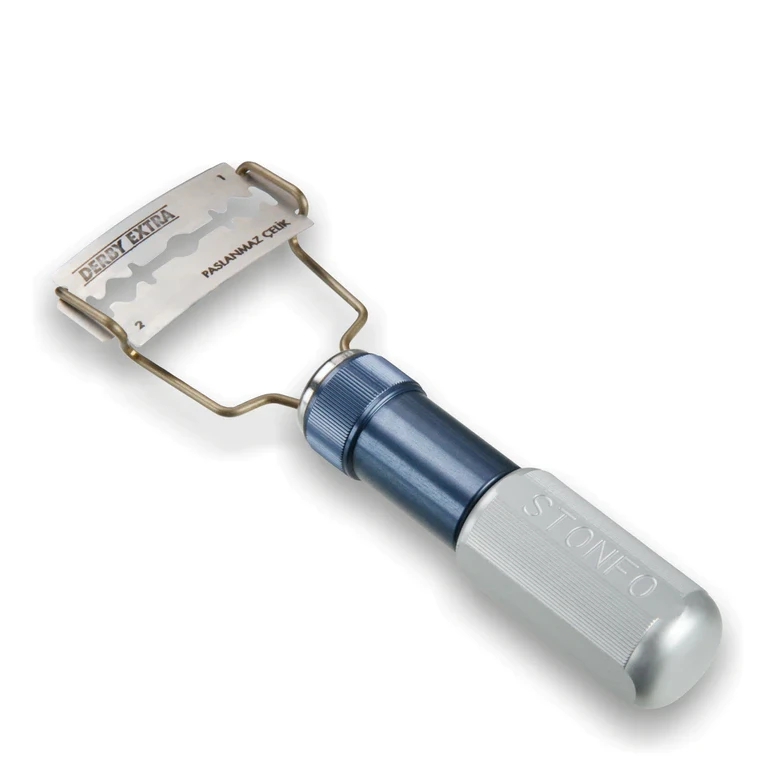 Hareline Dubbin Stonfo Razor Holder for Fly Tying - Precision Trimming Tool for Fly Tiers 1 Hareline Dubbin Stonfo Razor Holder For Trimming