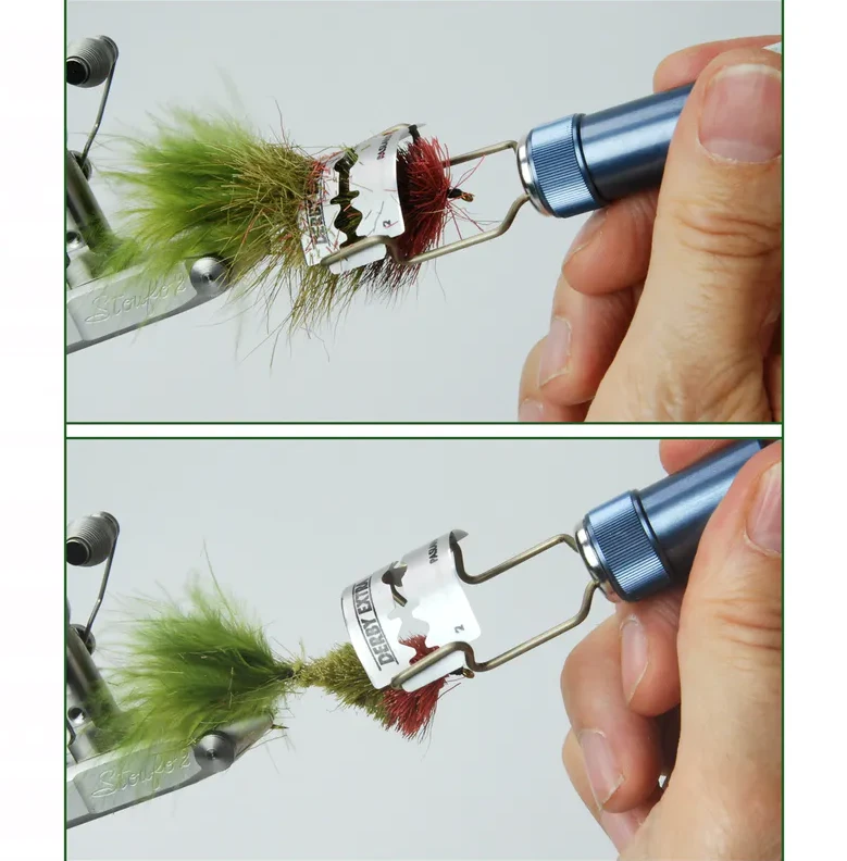 Hareline Dubbin Stonfo Razor Holder for Fly Tying - Precision Trimming Tool for Fly Tiers 3 Hareline Dubbin Stonfo Razor Holder For Trimming