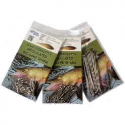 Hareline Dubbin Fish-Skull Big Game Shanks Hooks & Shanks