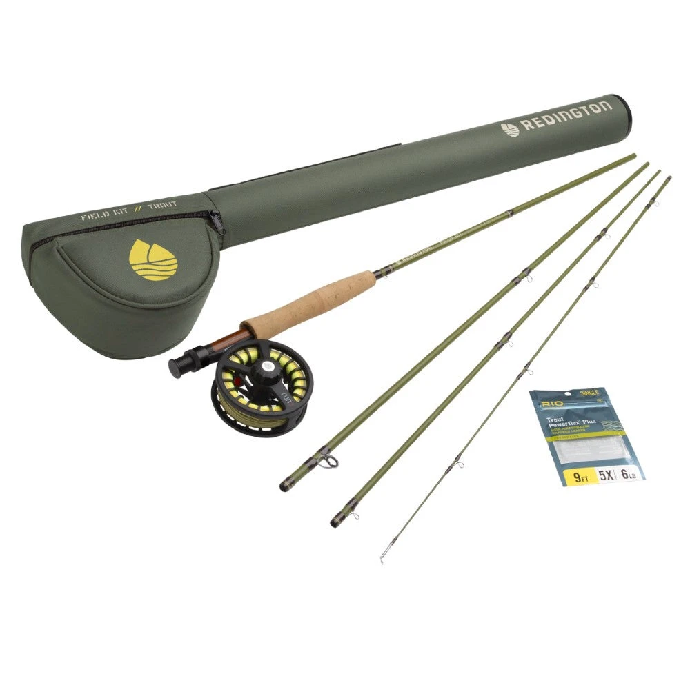 Redington Field Kit Fly Fishing Rod & Reel Outfit - Complete Fly Fishing Gear Set 1 Far Bank Enterprises Rod & Reel Outfits Redington Field Kit