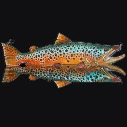 DeYoung Studio Gifts & Accessories DeYoung Brown Waterfall Decal