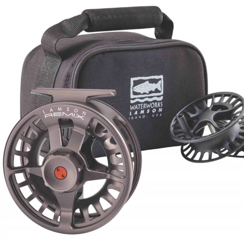 Lamson Remix Three Pack Fly Reel - High-Performance Waterworks Fly Fishing Reel 1 Waterworks-Lamson Lamson Remix Three Pack