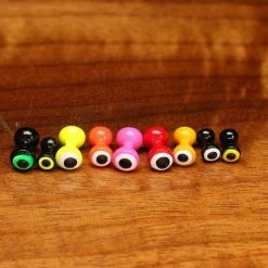 Hareline Dubbin Double Pupil Lead Eyes Beads, Cones & Eyes
