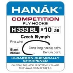 Nature's Spirit Hooks & Shanks Hanak H-333-BL Czech Nymph