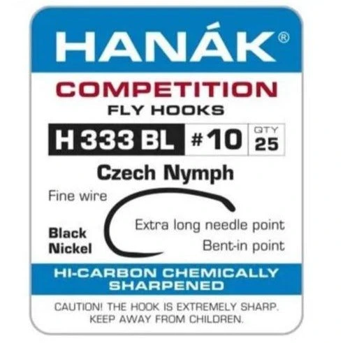 Nature's Spirit Hooks & Shanks Hanak H-333-BL Czech Nymph - Premium Fly Tying Hooks for Fly Fishing 1 Nature's Spirit Hooks & Shanks Hanak H-333-BL Czech Nymph