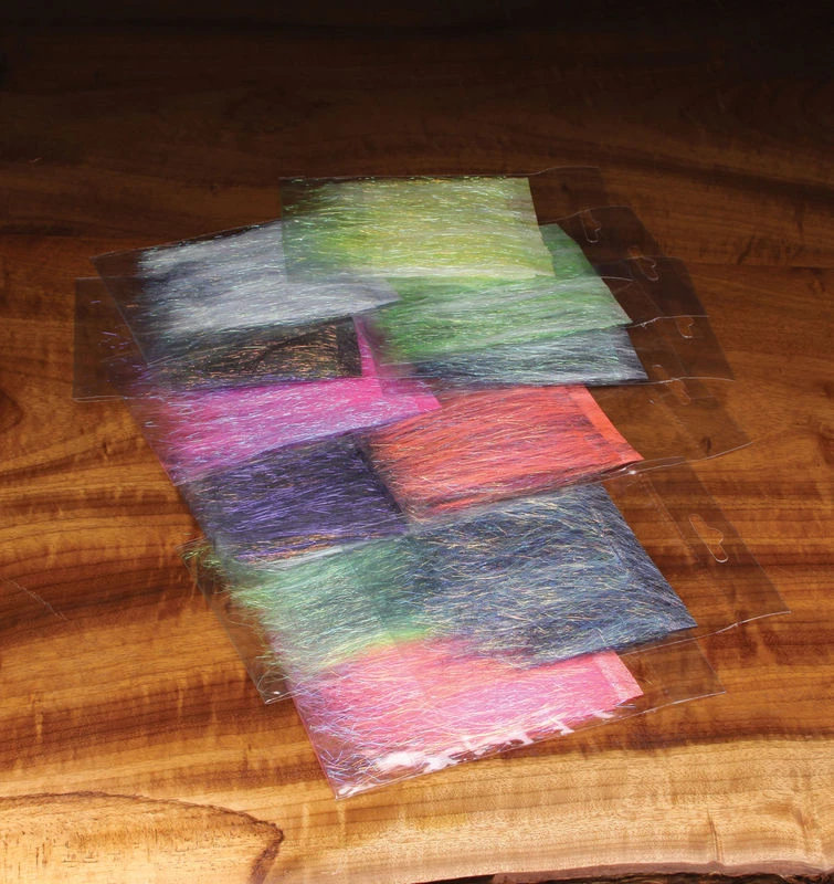 Hareline Dubbin Chenille, Braid & Body Materials Ice Dub Minnow Back Shimmer Fringe for Fly Tying 2 Hareline Dubbin Chenille, Braid & Body Materials Ice Dub Minnow Back Shimmer Fringe