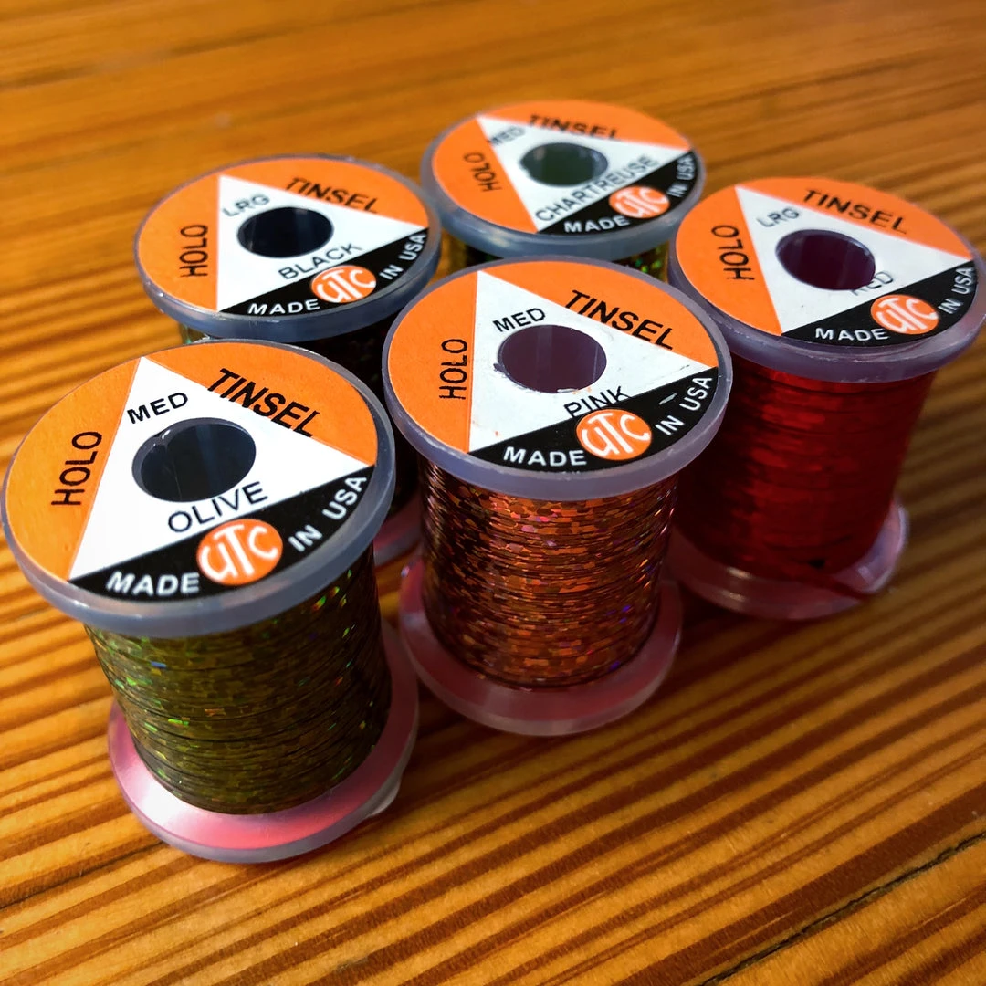 Wapsi Fly Holographic Tinsel for Fly Tying - Premium Thread, Tinsel & Wire for Fly Fishing 1 Wapsi Fly Holographic Tinsel