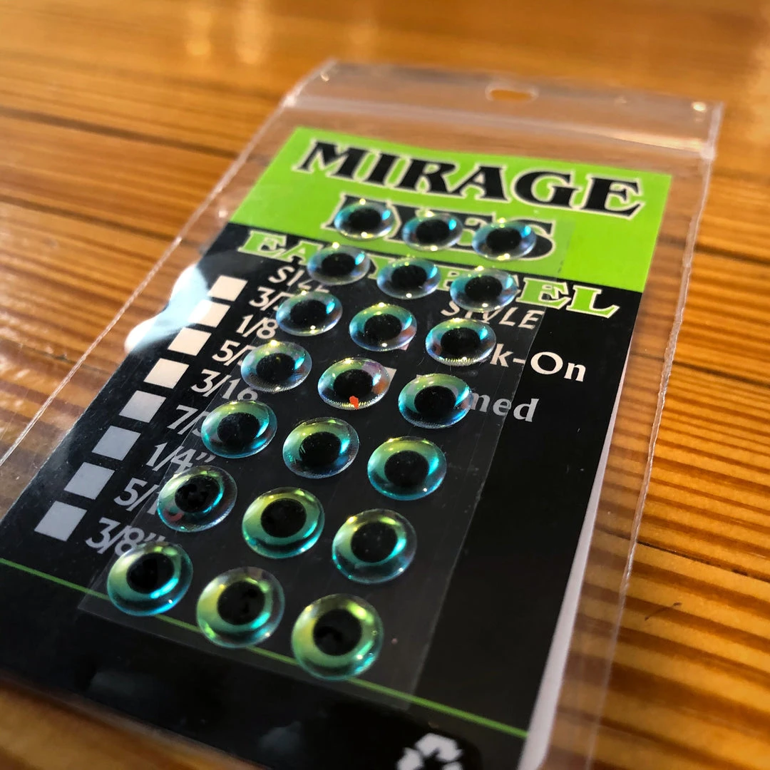 Hareline Dubbin Mirage Dome Eyes - Premium Fly Tying Beads & Eyes for Fishing Flies 1 Hareline Dubbin Mirage Dome Eyes