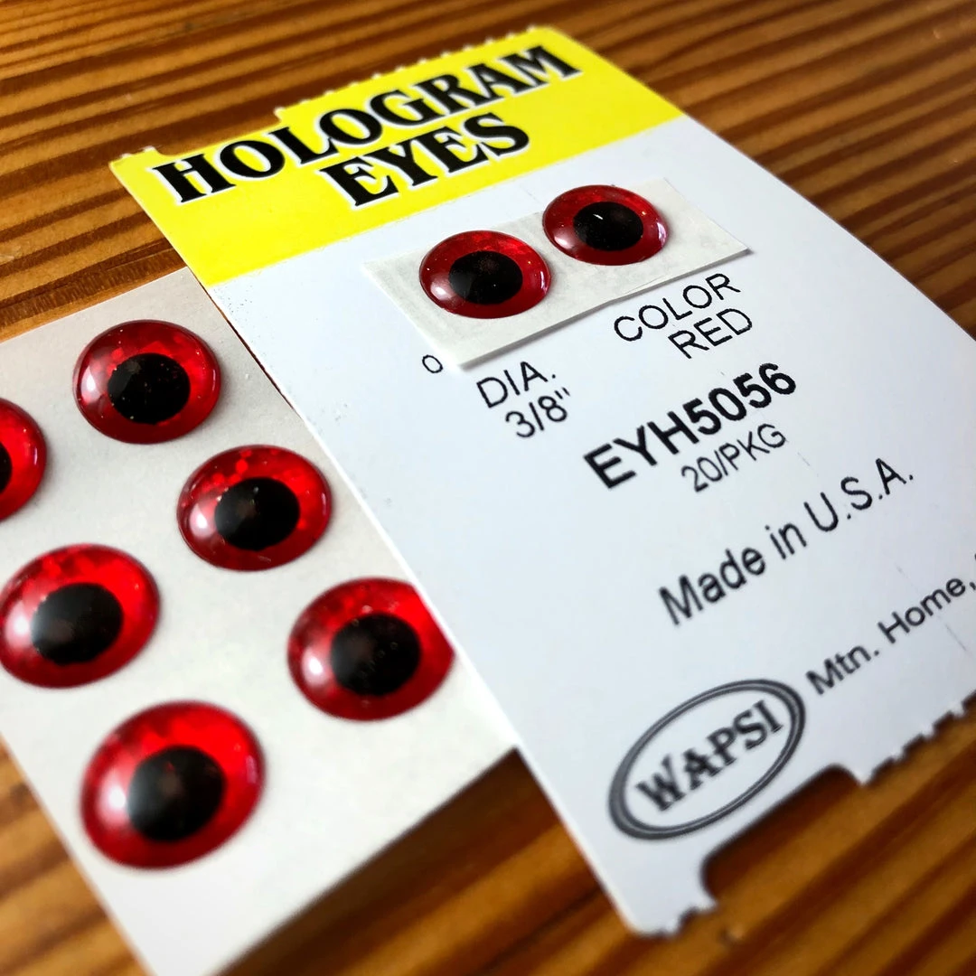 Wapsi Fly Hologram Dome Eyes Beads for Fly Tying - Assorted Colors & Sizes 1 Wapsi Fly Hologram Dome Eyes Beads, Cones & Eyes