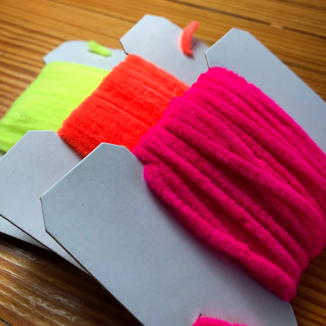 Wapsi Fly Chenille - Fluorescent Nylon Chenille for Fly Tying | Braid & Body Materials 1 Wapsi Fly Chenille, Braid & Body Materials Flourescent Nylon Chenille