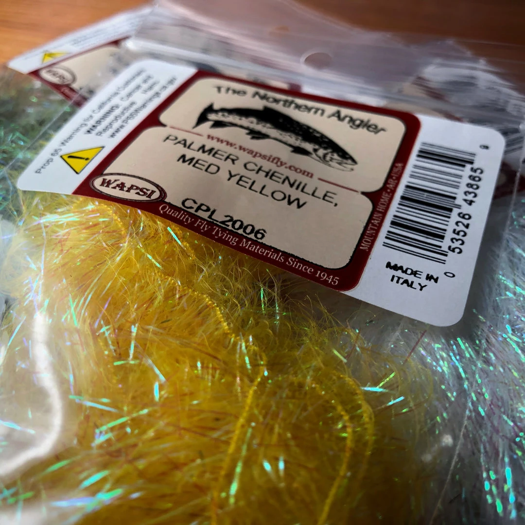 Wapsi Fly Palmer Chenille - Premium Chenille, Braid & Body Materials for Fly Tying 1 Wapsi Fly Palmer Chenille Chenille, Braid & Body Materials